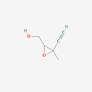 molecular formula C6H8O2 B066945 (3-Ethynyl-3-methyloxiran-2-yl)methanol CAS No. 176300-50-8