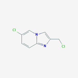 molecular formula C8H6Cl2N2 B066947 6-氯-2-(氯甲基)咪唑并[1,2-a]吡啶 CAS No. 182181-25-5