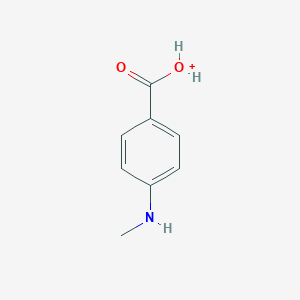 molecular formula C8H10NO2+ B066950 [4-(Methylamino)benzoyl]oxidanium CAS No. 174309-48-9