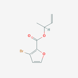 molecular formula C9H9BrO3 B6695989 But-3-en-2-yl 3-bromofuran-2-carboxylate 