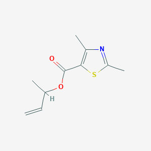 molecular formula C10H13NO2S B6696006 But-3-en-2-yl 2,4-dimethyl-1,3-thiazole-5-carboxylate 