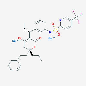 molecular formula C31H31F3N2Na2O5S B066961 Tipranavir disodium CAS No. 191150-83-1
