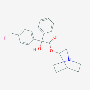 molecular formula C22H24FNO3 B066964 3-Quinuclidinyl 4-fluoromethylbenzilate CAS No. 168104-70-9