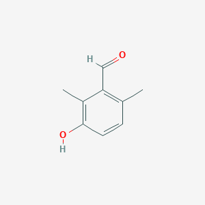 molecular formula C9H10O2 B066970 3-Hydroxy-2,6-dimethylbenzaldehyde CAS No. 179554-20-2