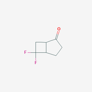 molecular formula C7H8F2O B066973 6,6-Difluorobicyclo[3.2.0]heptan-2-one CAS No. 161941-21-5
