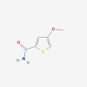molecular formula C6H7NO2S B066976 4-Methoxythiophene-2-carboxamide CAS No. 189330-03-8