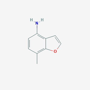 molecular formula C9H9NO B066990 7-甲基-4-苯并呋喃胺 CAS No. 185684-92-8