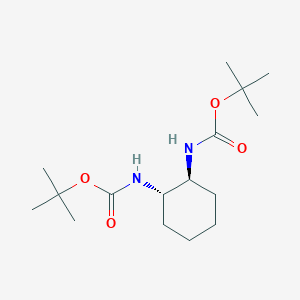 Tert-butyl N-[(1S,2S)-2-[(2-methylpropan-2-yl)oxycarbonylamino]cyclohexyl]carbamate