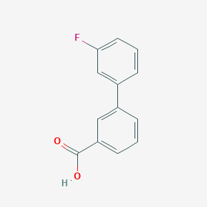 molecular formula C13H9FO2 B067001 3'-Fluorobiphenyl-3-carboxylic acid CAS No. 168619-04-3