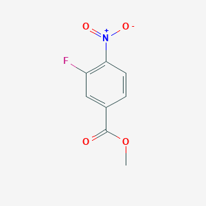 molecular formula C8H6FNO4 B067024 Methyl 3-fluoro-4-nitrobenzoate CAS No. 185629-31-6