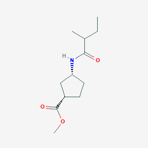 molecular formula C12H21NO3 B6702721 methyl (1S,3R)-3-(2-methylbutanoylamino)cyclopentane-1-carboxylate 