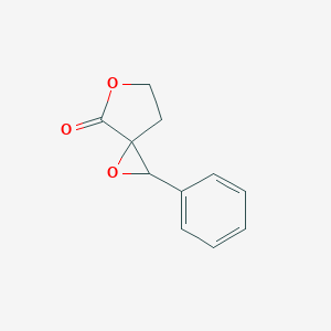 molecular formula C11H10O3 B067030 2-Phenyl-1,6-dioxaspiro[2.4]heptan-7-one CAS No. 171004-62-9