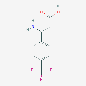 molecular formula C10H10F3NO2 B067032 3-amino-3-[4-(trifluoromethyl)phenyl]propanoic Acid CAS No. 180263-44-9