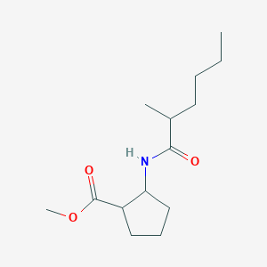 molecular formula C14H25NO3 B6703483 Methyl 2-(2-methylhexanoylamino)cyclopentane-1-carboxylate 