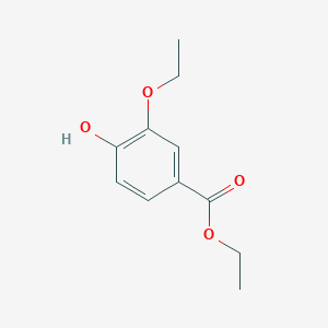 molecular formula C11H14O4 B067049 Ethyl 3-ethoxy-4-hydroxybenzoate CAS No. 174674-93-2