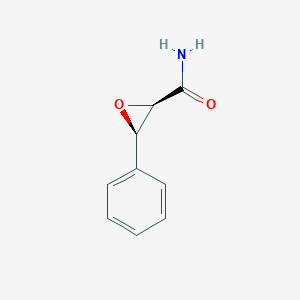 molecular formula C9H9NO2 B067052 (2R,3S)-3-苯基氧代环丙烷-2-甲酰胺 CAS No. 189161-37-3