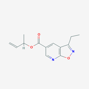 molecular formula C13H14N2O3 B6705227 But-3-en-2-yl 3-ethyl-[1,2]oxazolo[5,4-b]pyridine-5-carboxylate 