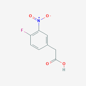 molecular formula C8H6FNO4 B067054 4-Fluoro-3-nitrophenylacetic acid CAS No. 192508-36-4