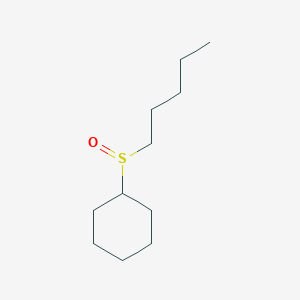 molecular formula C11H22OS B6705797 Pentylsulfinylcyclohexane 