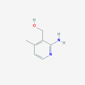molecular formula C7H10N2O B067061 (2-Amino-4-methylpyridin-3-yl)methanol CAS No. 179554-99-5