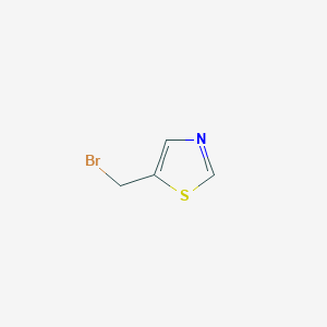 molecular formula C4H4BrNS B067080 5-(Bromomethyl)thiazole CAS No. 167998-61-0