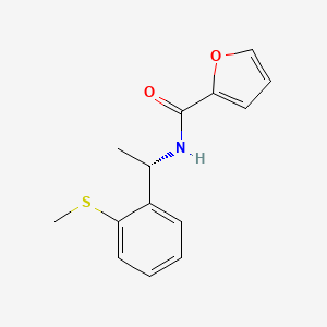 N-[(1S)-1-(2-methylsulfanylphenyl)ethyl]furan-2-carboxamide