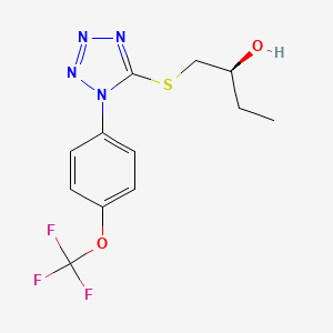 (2S)-1-[1-[4-(trifluoromethoxy)phenyl]tetrazol-5-yl]sulfanylbutan-2-ol