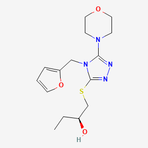 (2S)-1-[[4-(furan-2-ylmethyl)-5-morpholin-4-yl-1,2,4-triazol-3-yl]sulfanyl]butan-2-ol