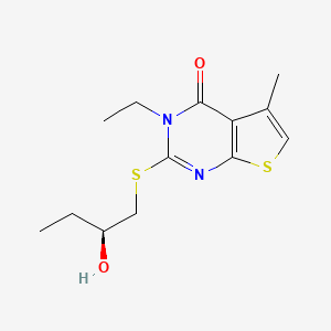 3-ethyl-2-[(2S)-2-hydroxybutyl]sulfanyl-5-methylthieno[2,3-d]pyrimidin-4-one