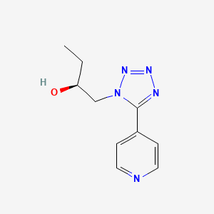 (2S)-1-(5-pyridin-4-yltetrazol-1-yl)butan-2-ol