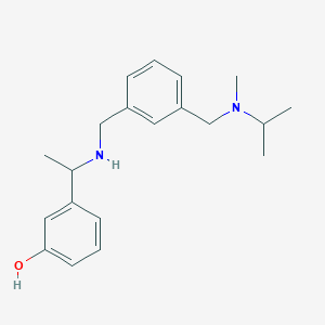 3-[1-[[3-[[Methyl(propan-2-yl)amino]methyl]phenyl]methylamino]ethyl]phenol