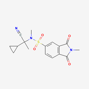 N-(1-cyano-1-cyclopropylethyl)-N,2-dimethyl-1,3-dioxoisoindole-5-sulfonamide