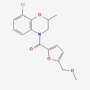 (8-Chloro-2-methyl-2,3-dihydro-1,4-benzoxazin-4-yl)-[5-(methoxymethyl)furan-2-yl]methanone