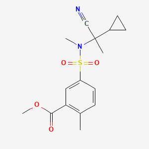 Methyl 5-[(1-cyano-1-cyclopropylethyl)-methylsulfamoyl]-2-methylbenzoate