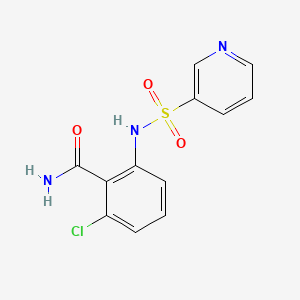 2-Chloro-6-(pyridin-3-ylsulfonylamino)benzamide