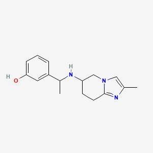 3-[1-[(2-Methyl-5,6,7,8-tetrahydroimidazo[1,2-a]pyridin-6-yl)amino]ethyl]phenol