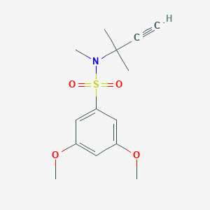 3,5-dimethoxy-N-methyl-N-(2-methylbut-3-yn-2-yl)benzenesulfonamide