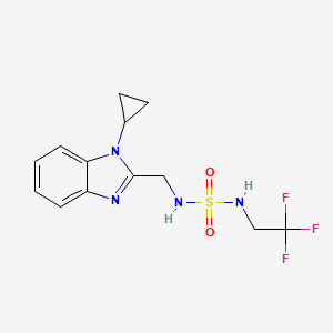 N-[(1-cyclopropylbenzimidazol-2-yl)methylsulfamoyl]-2,2,2-trifluoroethanamine