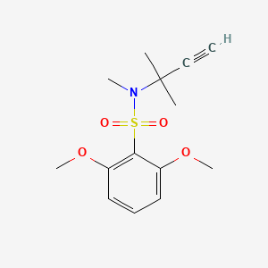 2,6-dimethoxy-N-methyl-N-(2-methylbut-3-yn-2-yl)benzenesulfonamide