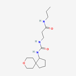 3-(8-oxaspiro[4.5]decan-4-ylcarbamoylamino)-N-propylpropanamide