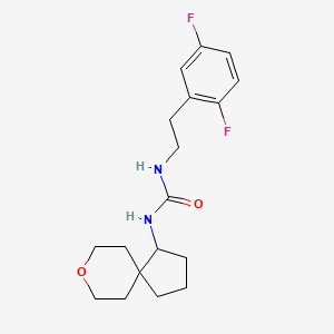 1-[2-(2,5-Difluorophenyl)ethyl]-3-(8-oxaspiro[4.5]decan-4-yl)urea