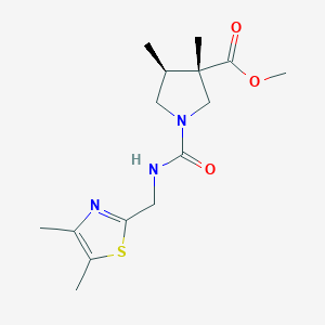 methyl (3S,4S)-1-[(4,5-dimethyl-1,3-thiazol-2-yl)methylcarbamoyl]-3,4-dimethylpyrrolidine-3-carboxylate