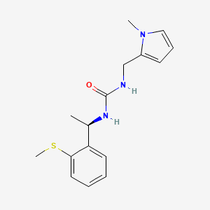 1-[(1-methylpyrrol-2-yl)methyl]-3-[(1R)-1-(2-methylsulfanylphenyl)ethyl]urea