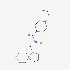 1-[4-[(Dimethylamino)methyl]cyclohexyl]-3-(8-oxaspiro[4.5]decan-4-yl)urea