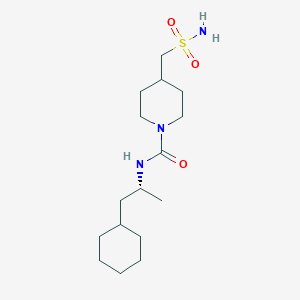 N-[(2R)-1-cyclohexylpropan-2-yl]-4-(sulfamoylmethyl)piperidine-1-carboxamide