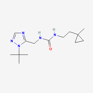 1-[(2-Tert-butyl-1,2,4-triazol-3-yl)methyl]-3-[2-(1-methylcyclopropyl)ethyl]urea