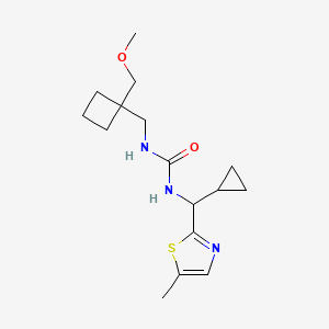 1-[Cyclopropyl-(5-methyl-1,3-thiazol-2-yl)methyl]-3-[[1-(methoxymethyl)cyclobutyl]methyl]urea