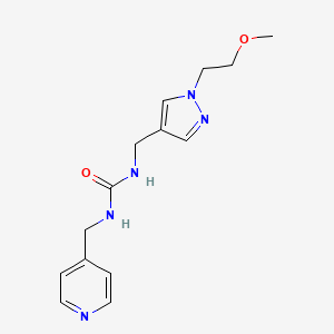 1-[[1-(2-Methoxyethyl)pyrazol-4-yl]methyl]-3-(pyridin-4-ylmethyl)urea