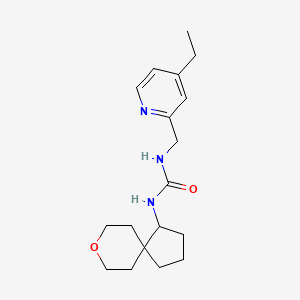 1-[(4-Ethylpyridin-2-yl)methyl]-3-(8-oxaspiro[4.5]decan-4-yl)urea