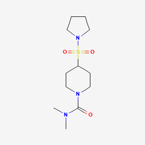 N,N-dimethyl-4-pyrrolidin-1-ylsulfonylpiperidine-1-carboxamide